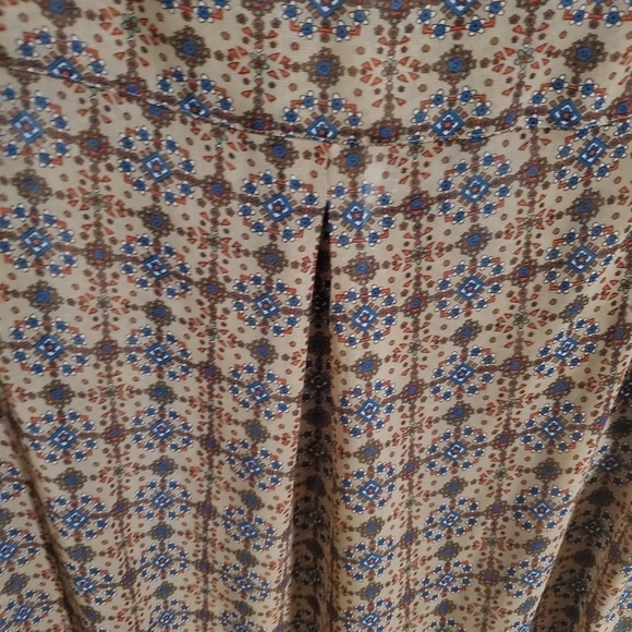 Daniel Rainn Womens Sleeveless Blouse Green and Brown Print Plus Size 1X - Picture 4 of 5